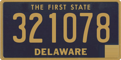 DE license plate 321078