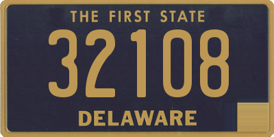 DE license plate 32108