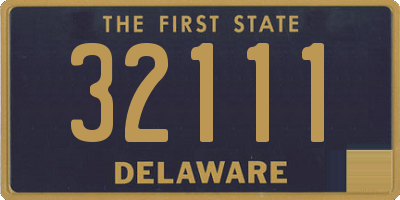 DE license plate 32111