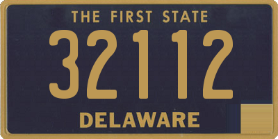 DE license plate 32112