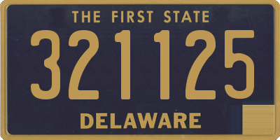 DE license plate 321125