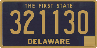 DE license plate 321130