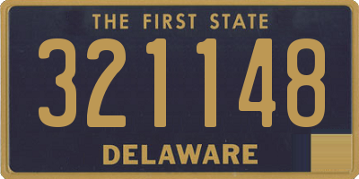 DE license plate 321148