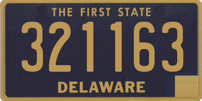 DE license plate 321163