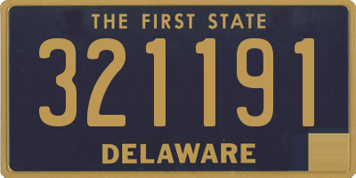 DE license plate 321191