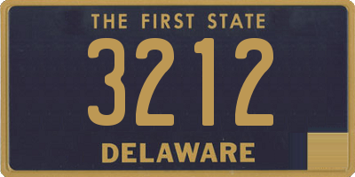 DE license plate 3212