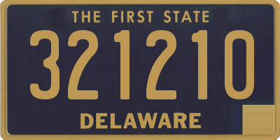 DE license plate 321210