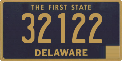 DE license plate 32122