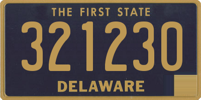 DE license plate 321230