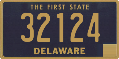 DE license plate 32124