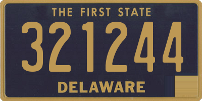 DE license plate 321244