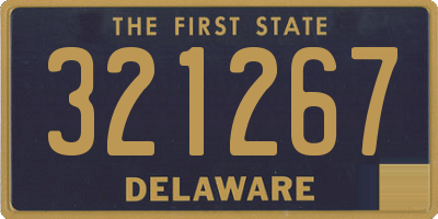 DE license plate 321267