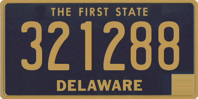 DE license plate 321288