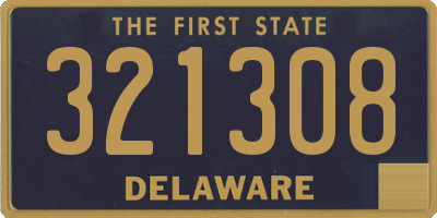DE license plate 321308