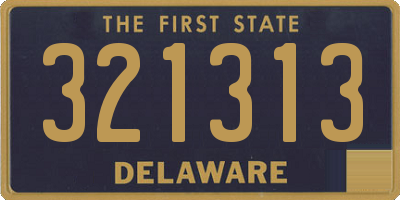 DE license plate 321313