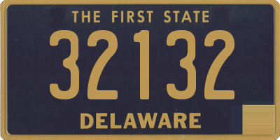 DE license plate 32132