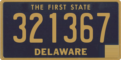 DE license plate 321367