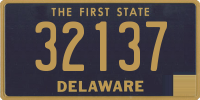 DE license plate 32137