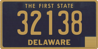 DE license plate 32138