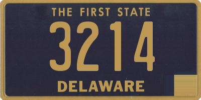 DE license plate 3214