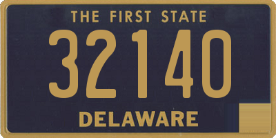 DE license plate 32140