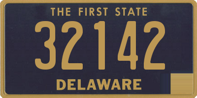 DE license plate 32142