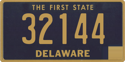 DE license plate 32144