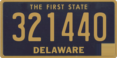 DE license plate 321440