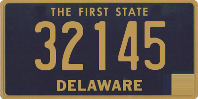 DE license plate 32145
