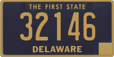 DE license plate 32146