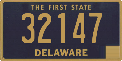 DE license plate 32147