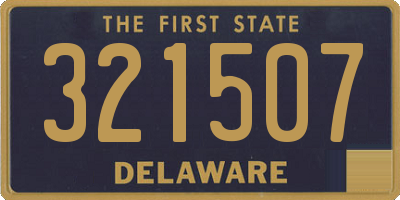 DE license plate 321507