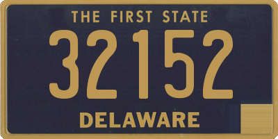 DE license plate 32152