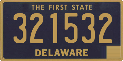 DE license plate 321532
