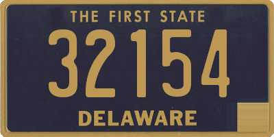 DE license plate 32154