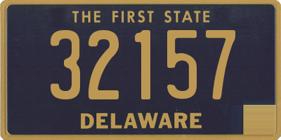 DE license plate 32157