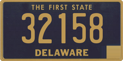 DE license plate 32158