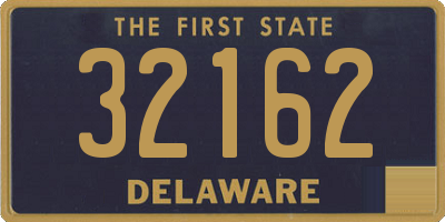 DE license plate 32162