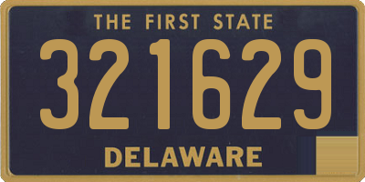 DE license plate 321629