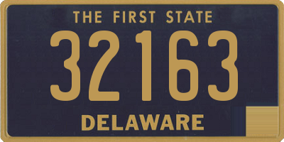 DE license plate 32163