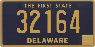 DE license plate 32164