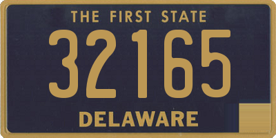 DE license plate 32165