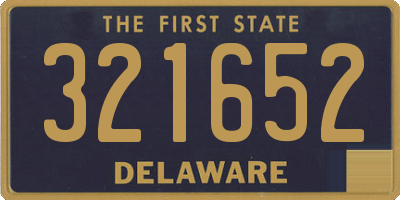 DE license plate 321652