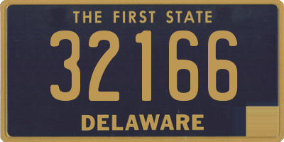 DE license plate 32166