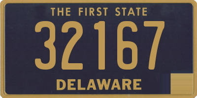 DE license plate 32167