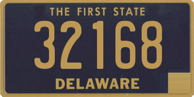 DE license plate 32168