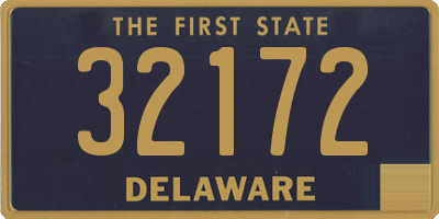 DE license plate 32172