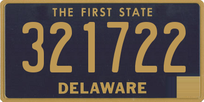 DE license plate 321722