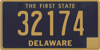 DE license plate 32174