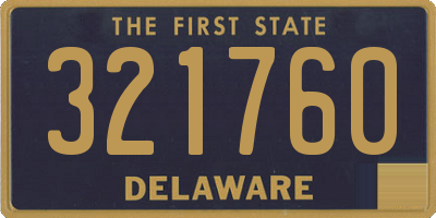 DE license plate 321760